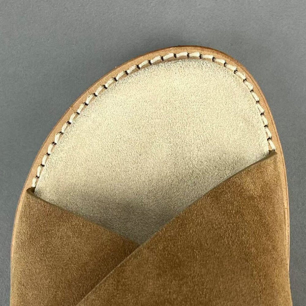 Brunello Cucinelli Slide Sandals In Suede